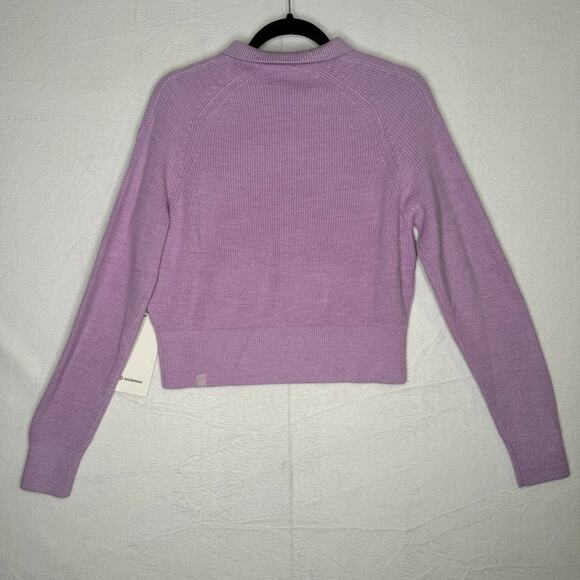 Lululemon Merino Wool Sweater Heather Lilac Ether Purple Size Small S New NWT - Picture 2 of 10